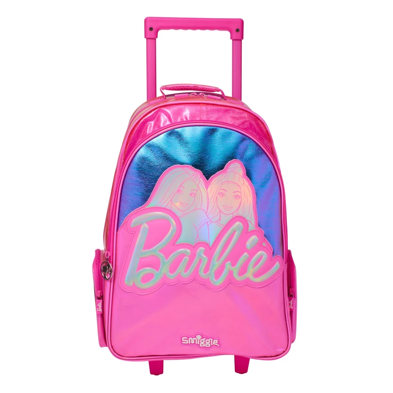 Smiggle, Barbie Trolley Backpack with Light Up Wheels 18Inches