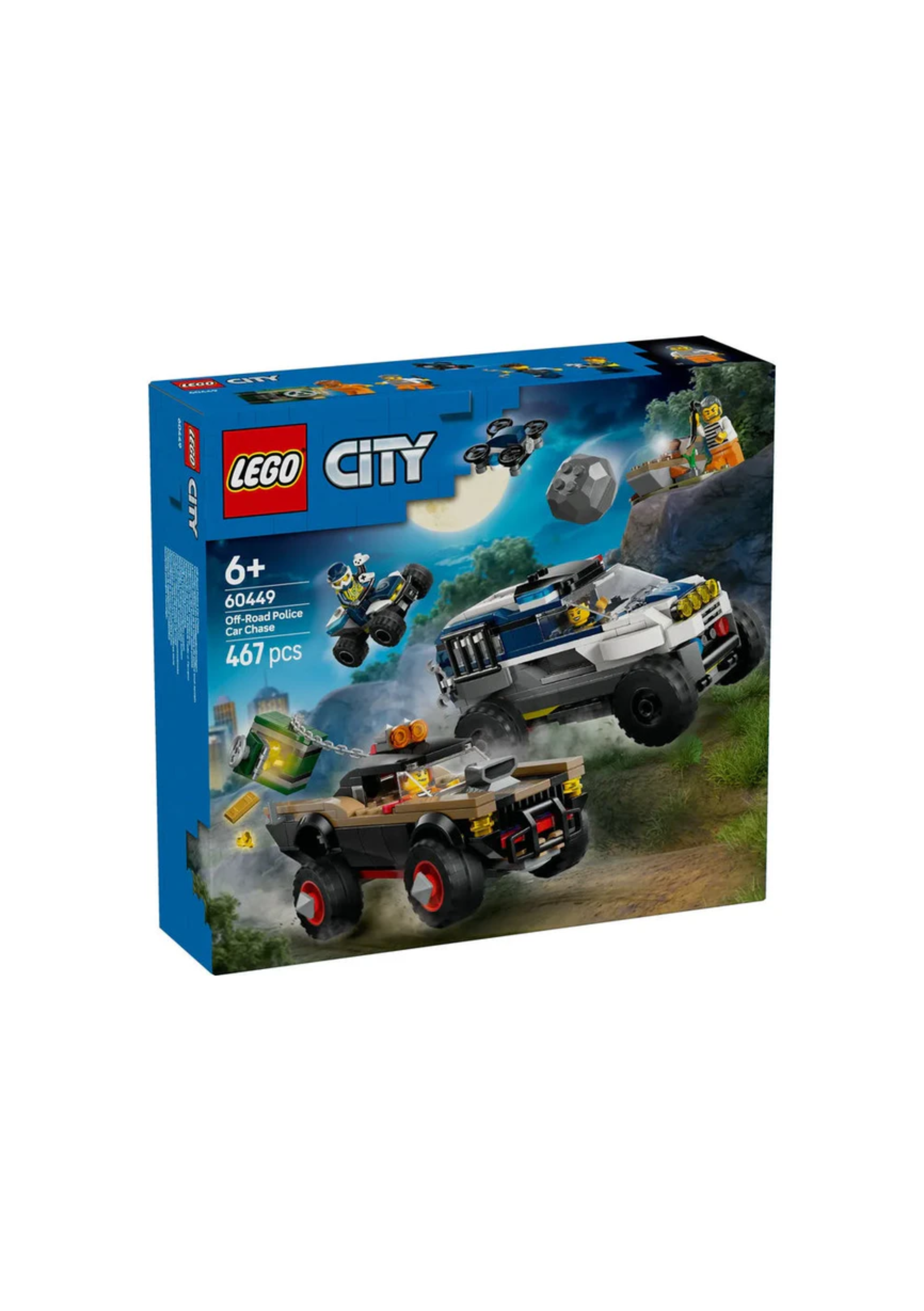 Lego 60449 City Off-Road Police Car Chase (467 Pieces)