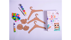 iLearnNGrow Teeny Tiny DIY Wooden Hanger Craft Kit – Set of 3 Craft Kit for Kids