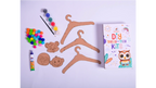 iLearnNGrow Teeny Tiny DIY Wooden Hanger Craft Kit – Set of 3 Craft Kit for Kids