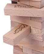 Skoodle Stackrr Mini Stacking Tumbling Tower Game with 39 Precision Wooden Blocks