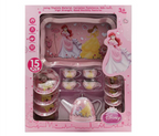 Disney Princess 15 Pcs Pretend Play Tea Set for Kids – Pink 3+ Years