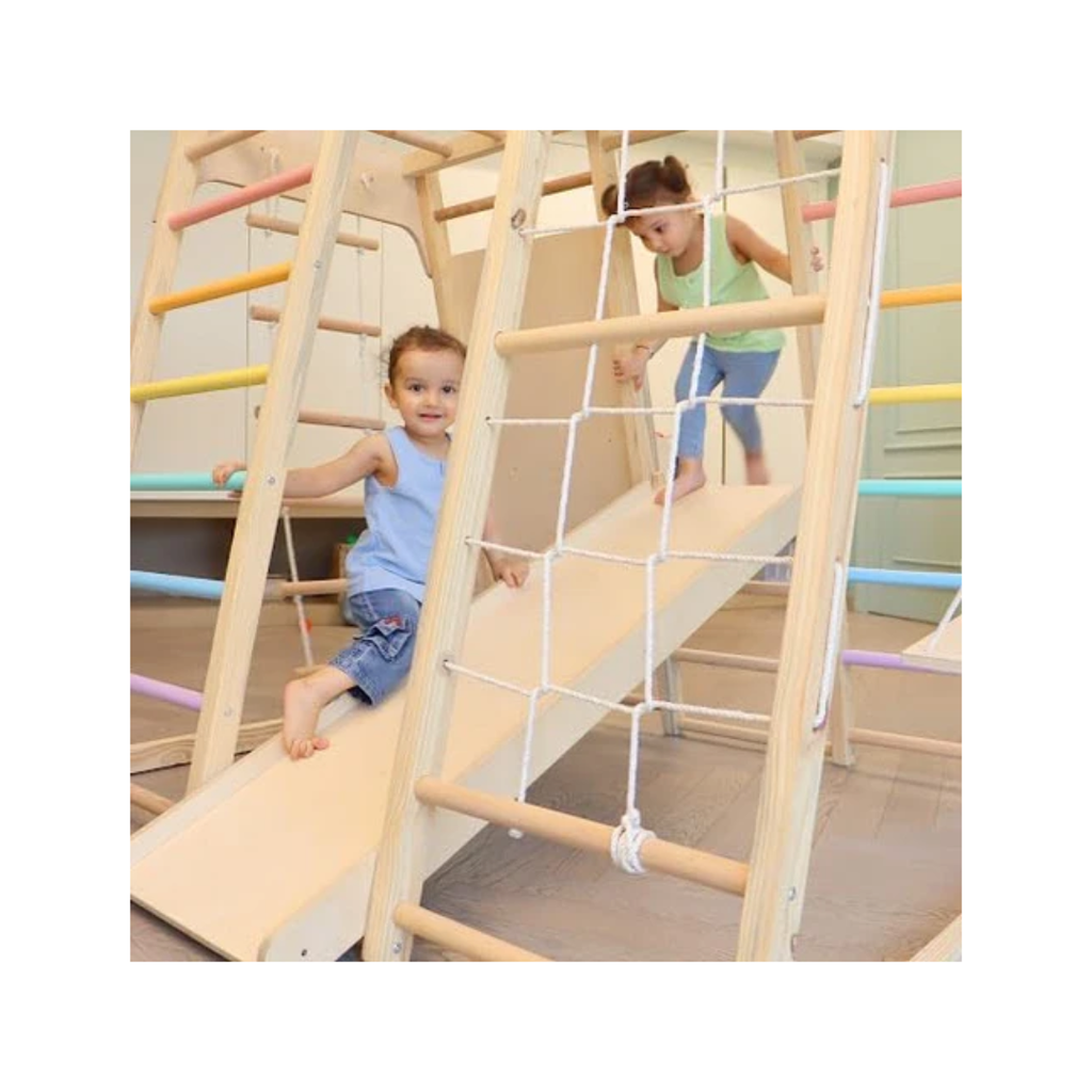 Curious Cub Wooden 7-in-1 Jungle gym