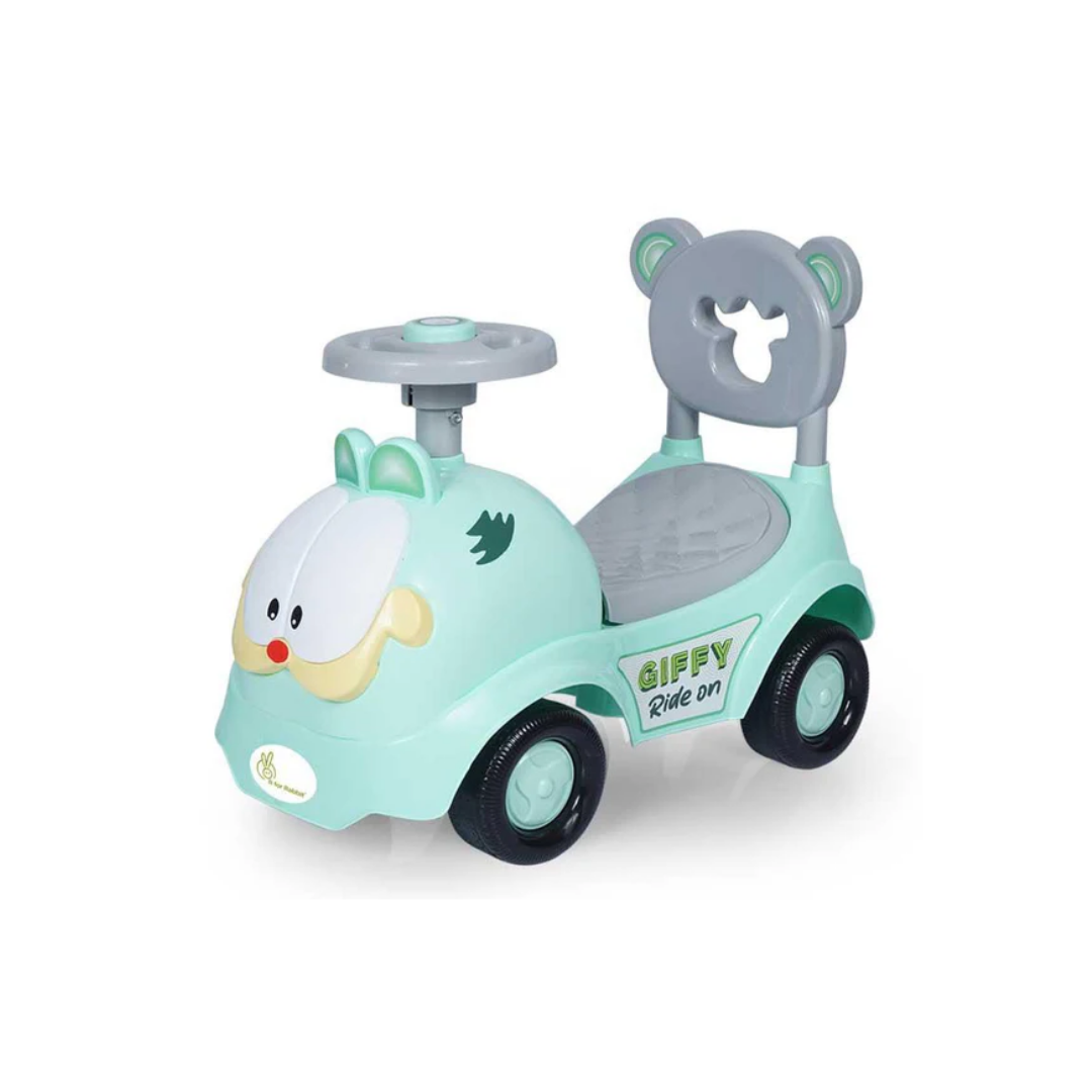 R for Rabbit  Giffy Ride On Car for Kids Green