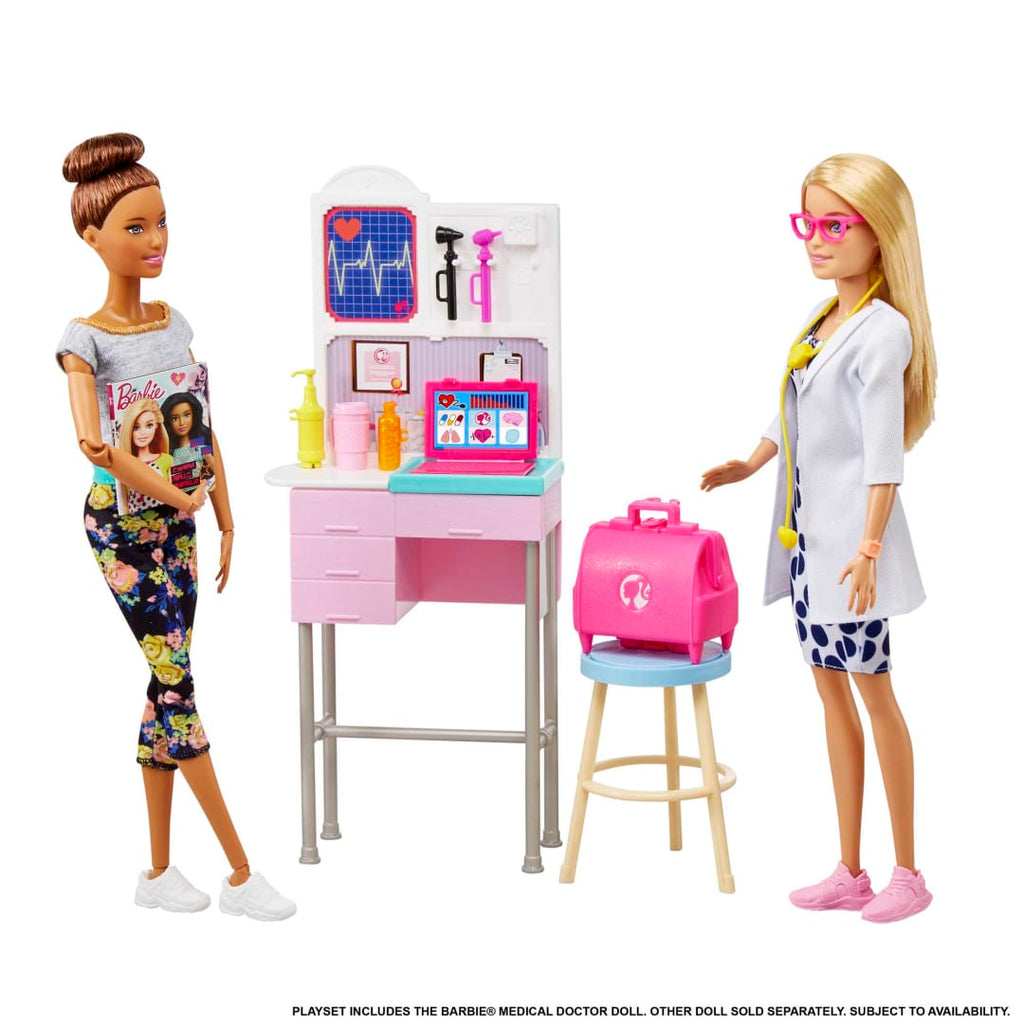 Mattel Barbie Medical Doctor Doll with Doctor Accessories Playset for Kids Ages 3+