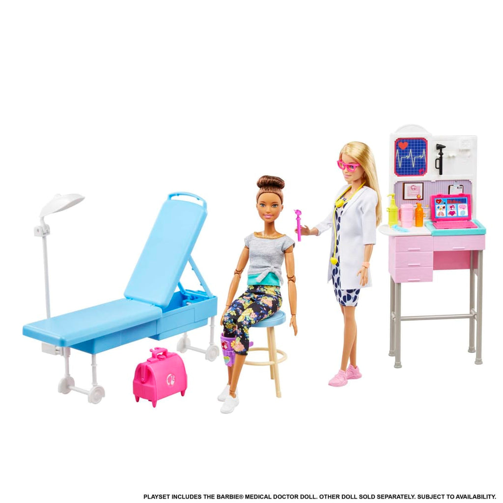 Mattel Barbie Medical Doctor Doll with Doctor Accessories Playset for Kids Ages 3+