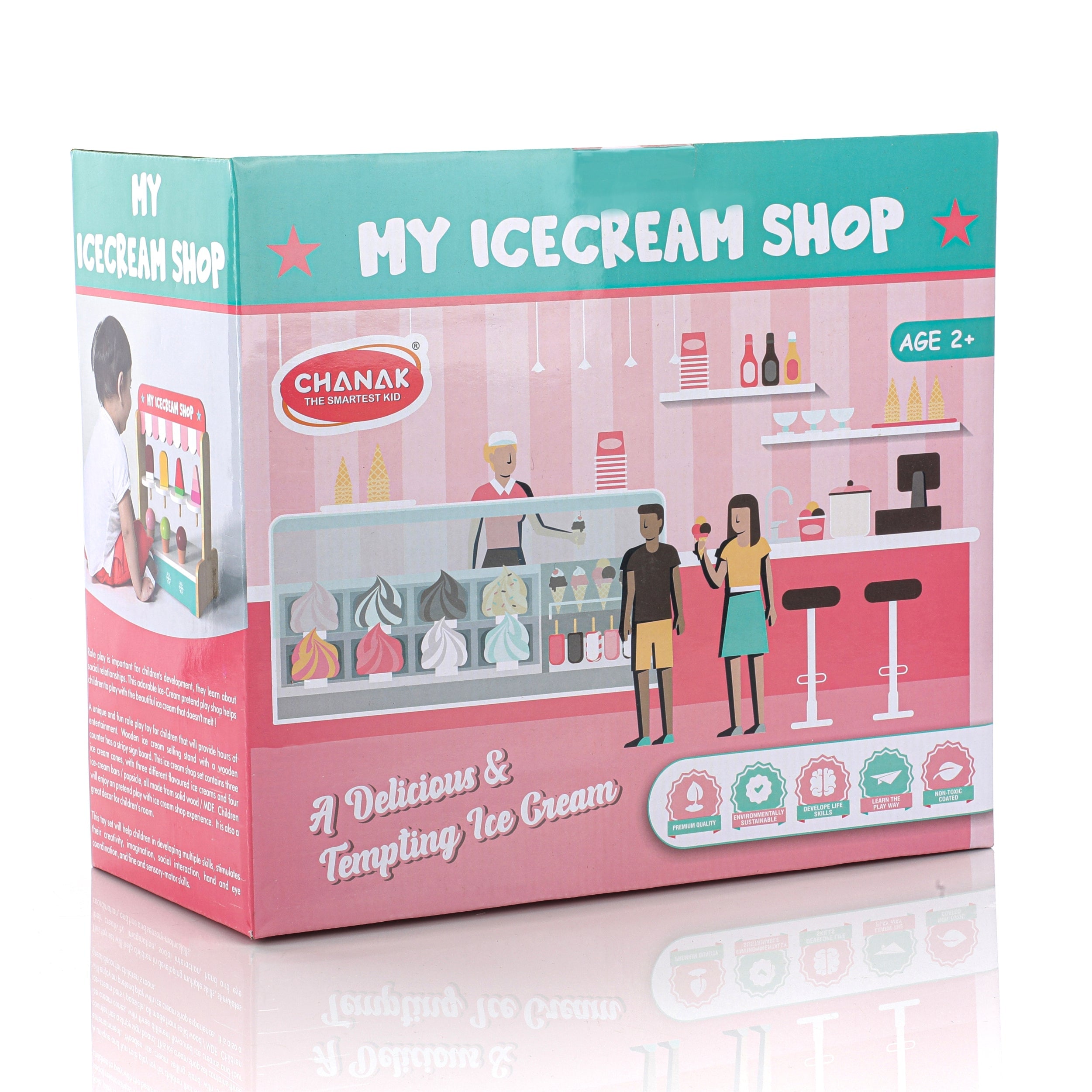 Chanak Wooden My Ice Cream Shop for Kids