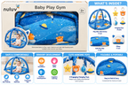 Nuluv Baby Play Gym | Soft Activity & Play Mat with Hanging Toys | 0+ Months