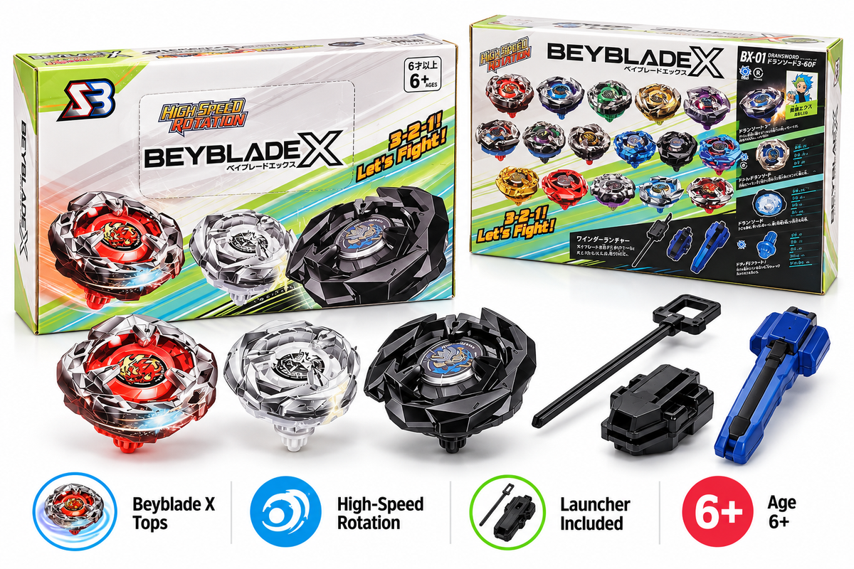 Beyblade X BX-01 Dran Sword Spinning Top Battle Toy Set