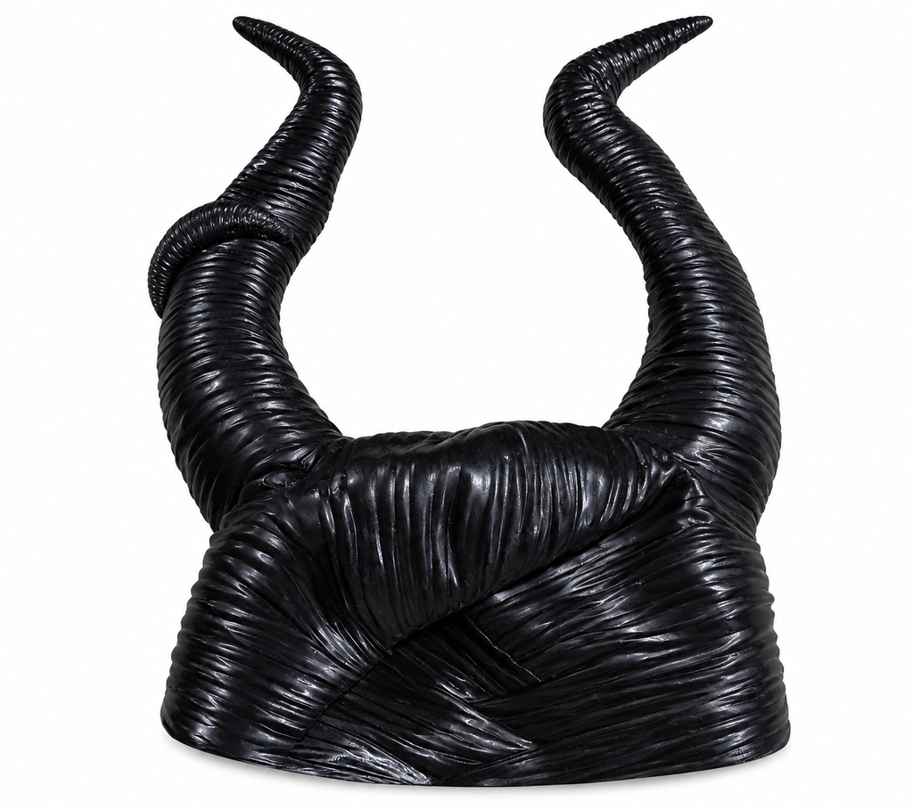 Black Horned Demon Halloween Headband
