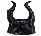Black Horned Demon Halloween Headband
