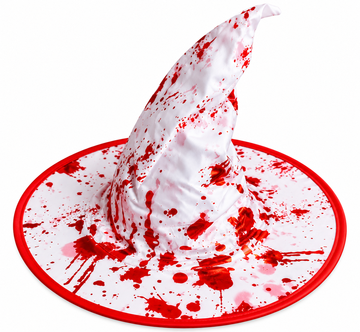Halloween Bloody Witch Hat with Blood Splatter Design