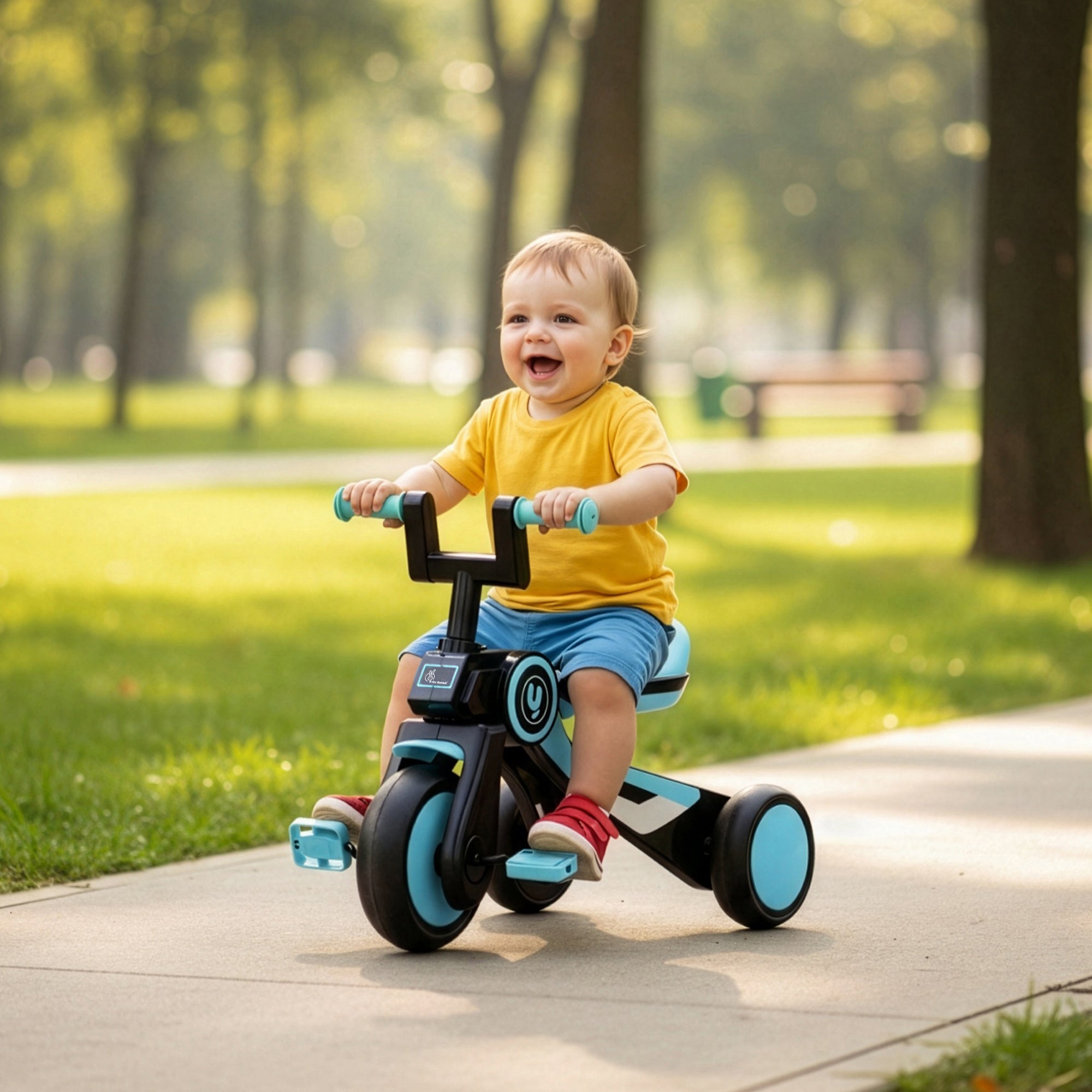 R For Rabbit Tiny Toes Y Ace Kids Tricycle Blue Black