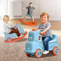 R For Rabbit Rock N Ride 3-in-1 Balance Board, Ride On & Rocker Blue Orange