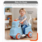R For Rabbit Rock N Ride 3-in-1 Balance Board, Ride On & Rocker Blue Orange
