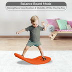 R For Rabbit Rock N Ride 3-in-1 Balance Board, Ride On & Rocker Blue Orange