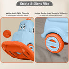 R For Rabbit Rock N Ride 3-in-1 Balance Board, Ride On & Rocker Blue Orange