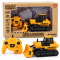 LUMO CADE 2.4GHz Remote Control Bulldozer for Kids, Multifunction RC Construction Vehicle with Music, Sound and USB Charging