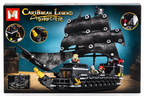 Caribbean Legend Black Pearl Pirate Ship Building Blocks Set, 678 Pieces, MG2106, Ages 6+