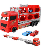 Rainbow Toys Mcqueen The Ultimate Foldable Carrier Truck Car Play Set