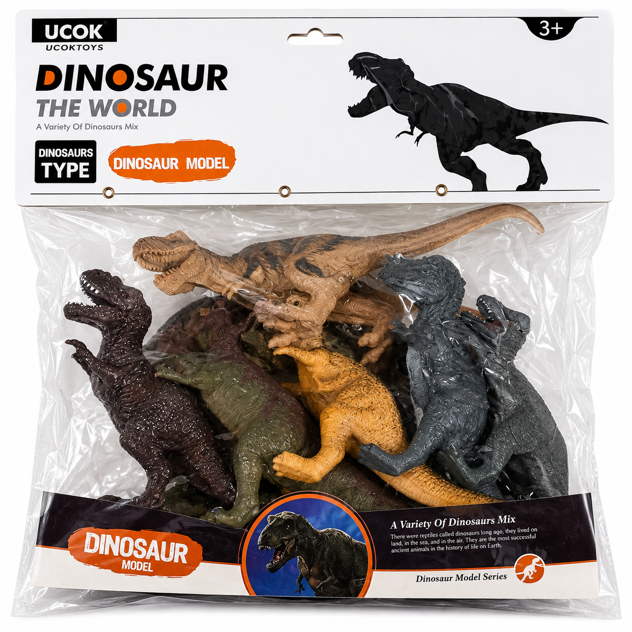 UCOK Dinosaur The World Toy Set – Assorted Dinosaur Figures for Kids, Dinosaur Model Collection,