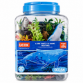 UCOK 30 Pcs Marine Life Ocean Animal Toy Set for Kids – Sea Creature Figures Jar