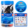 Ucok 13-Piece Marine Creatures & Ocean Animal Figure Set with Storage Jar