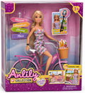 Anlily Doll Cycling Trip Set – Fashion Doll with Bicycle & Accessories 3+ Years
