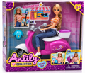 Anlily Collection Riding Trip Doll Set with Scooter – Pretend Play Toy for Kids 3+ Years