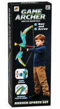 Game Archer Bow & Arrow Sports Set for Kids – Foldable Archer Toy with Light Switch, Ages 8+