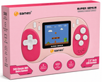 Sameo Super Genius Handheld Gaming Console with 500 Classic 8-Bit Games Pink