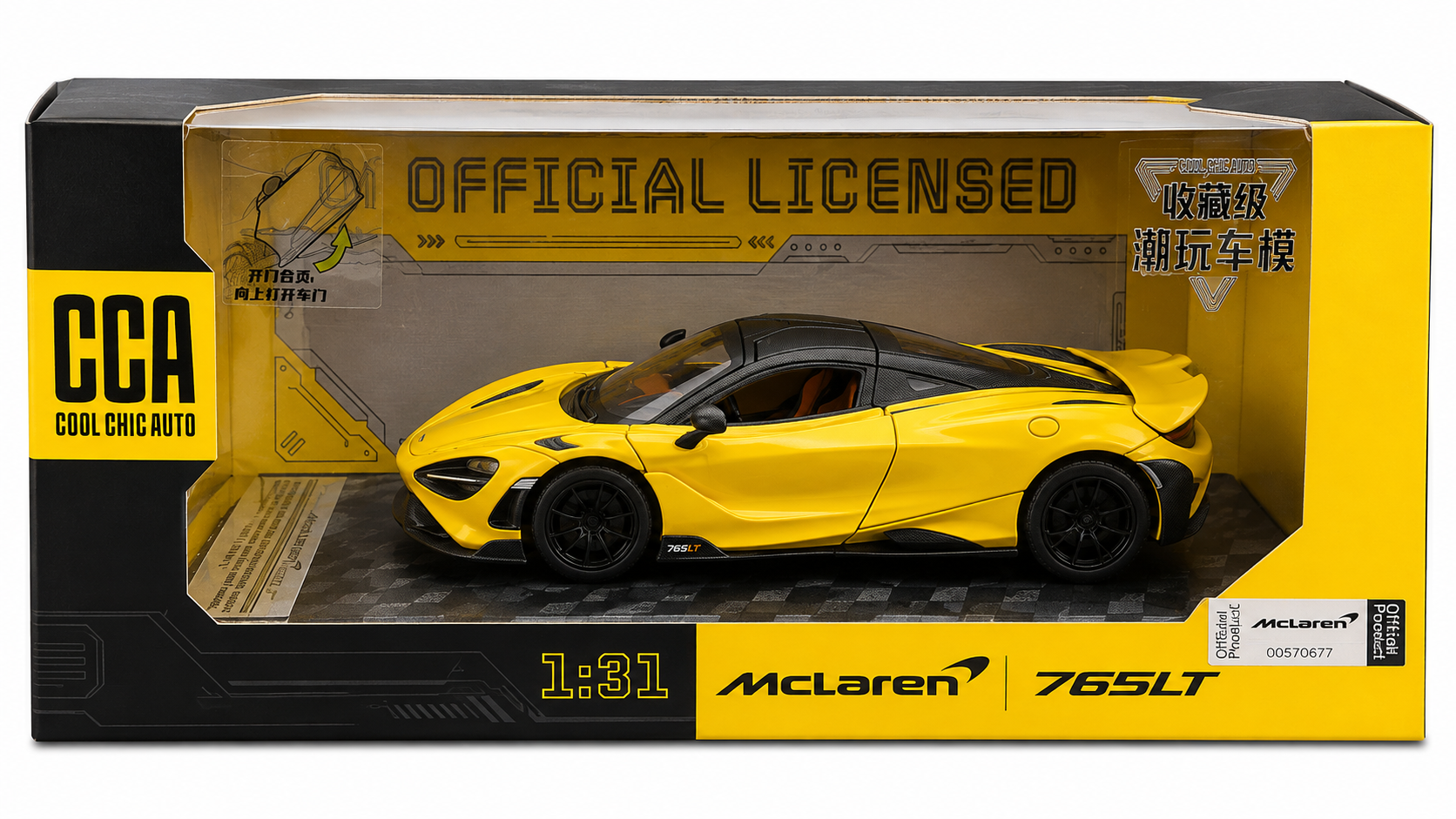 CCA McLaren 765LT 1:31 Official Licensed Die-Cast Model Car