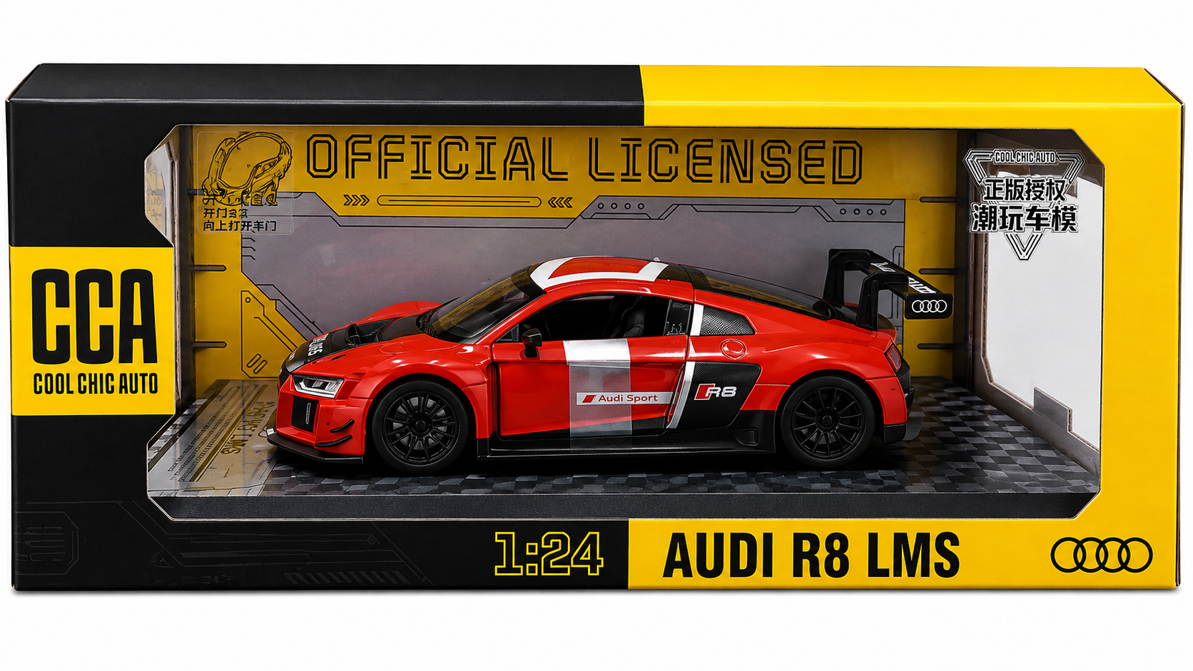 CCA Audi R8 LMS 1:24 Official Licensed Die-Cast Racing Car