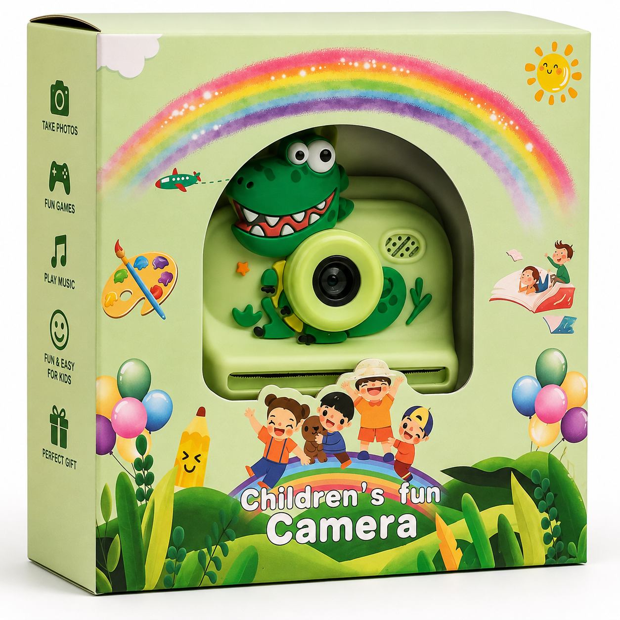 Dinosaur Kids Digital Camera – Children’s Fun Camera with Cute Design Print Camera