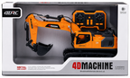 Remote Control 4D Machine Metal Die-Cast RC Excavator Construction Vehicle