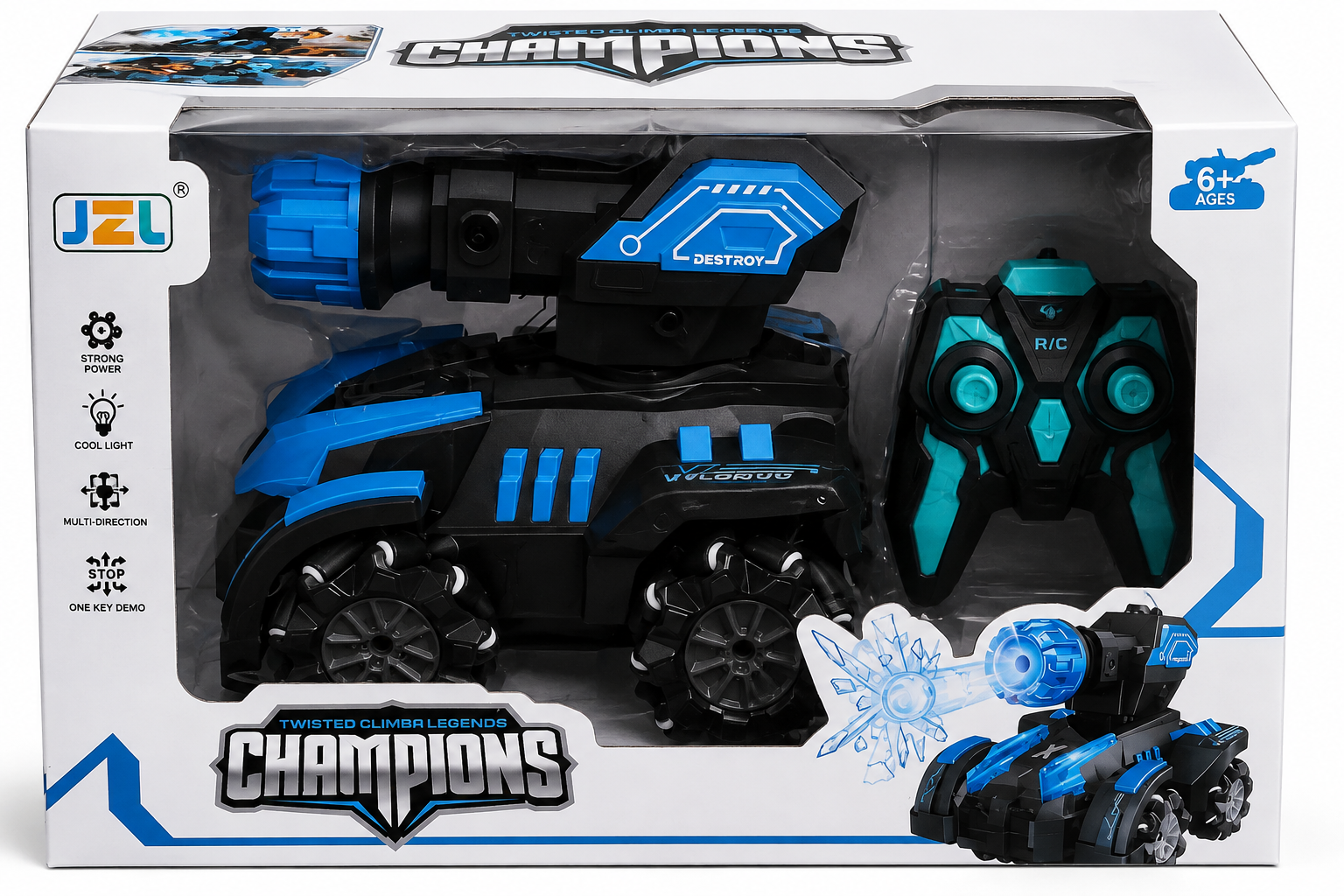JZL Champions Remote Control Stunt Battle Vehicle with Rotating Blaster