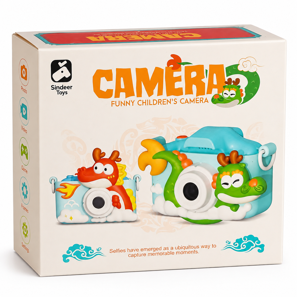 Rainbow Toys Funny Children’s Digital Camera – Cute Dragon Design for Kids