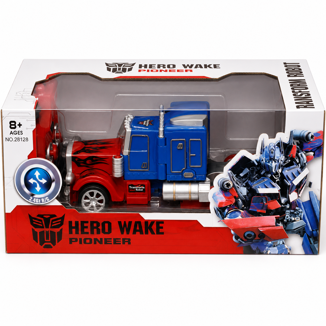 Hero Wake Pioneer 2-in-1 Transforming Remote Control Robot Truck with Lights & Sounds – 2.4GHz