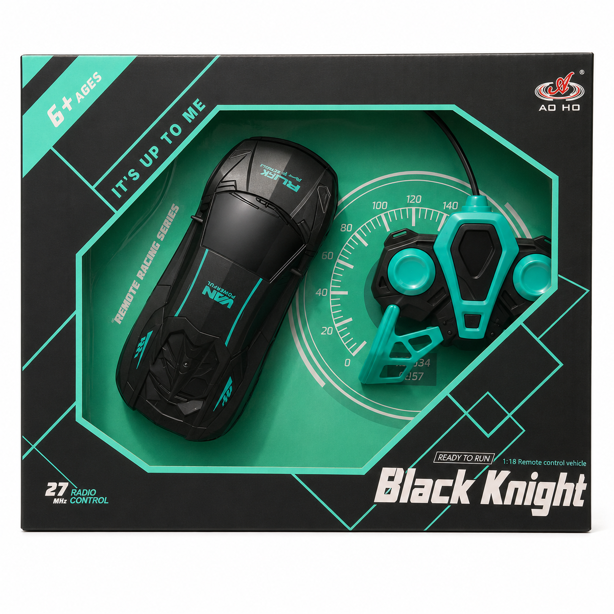 Rainbow Toys Black Knight 1:18 Remote Control Sports Car