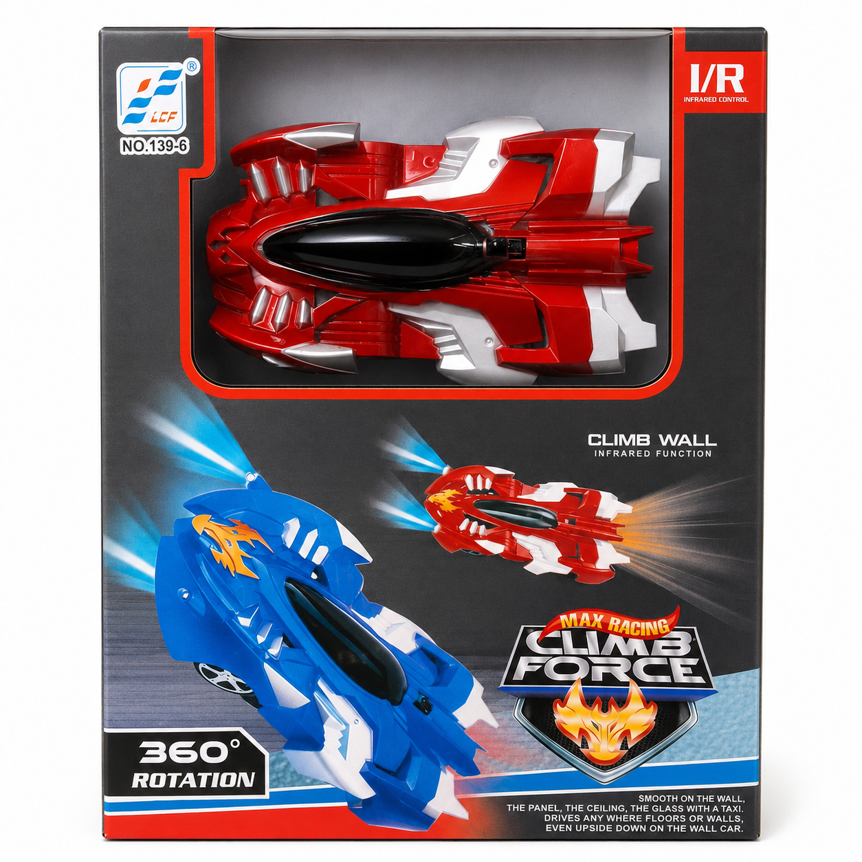 LCF Climb Force Infrared Wall-Climbing Remote Control Car with 360° Rotation