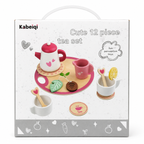 Cute 12-Piece Tea Set for Kids – Pretend Play Tea Party Toy Set