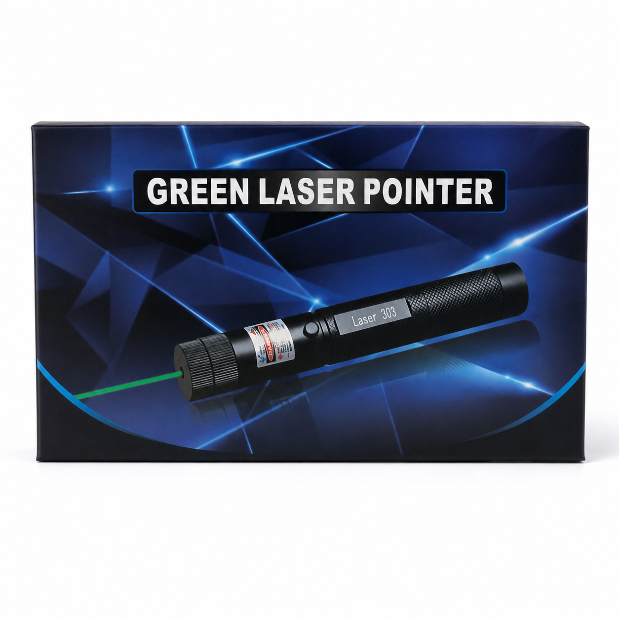 Laser 303 Green Laser Pointer with Textured Metal Body