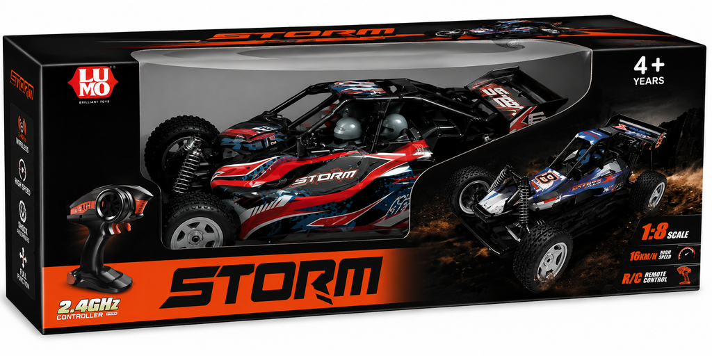 LUMO STORM 1:8 Scale 2.4GHz Remote Control Off-Road Racing Car