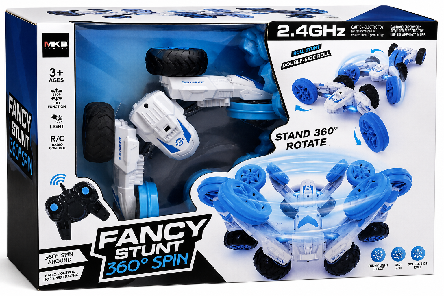MKB Fancy Stunt 360° Spin 2.4GHz Remote Control Stunt Car for Kids