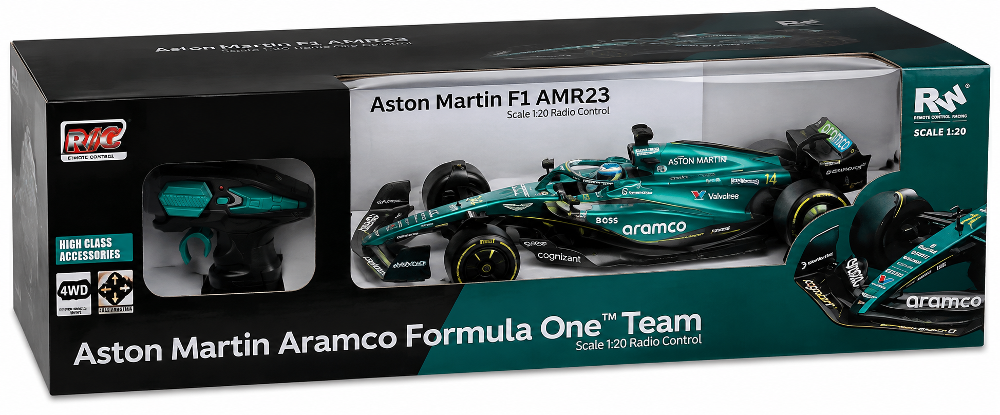 Aston Martin Aramco Formula One Team AMR23 1:20 Scale Remote Control F1 Racing Car