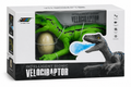 Remote Control Intelligent Bionic Velociraptor Interactive Dinosaur Toy with Spray & Programming Function