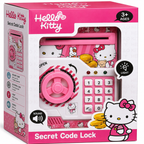 Hello Kitty Secret Code Lock Electronic Money Safe Piggy Bank for Kids