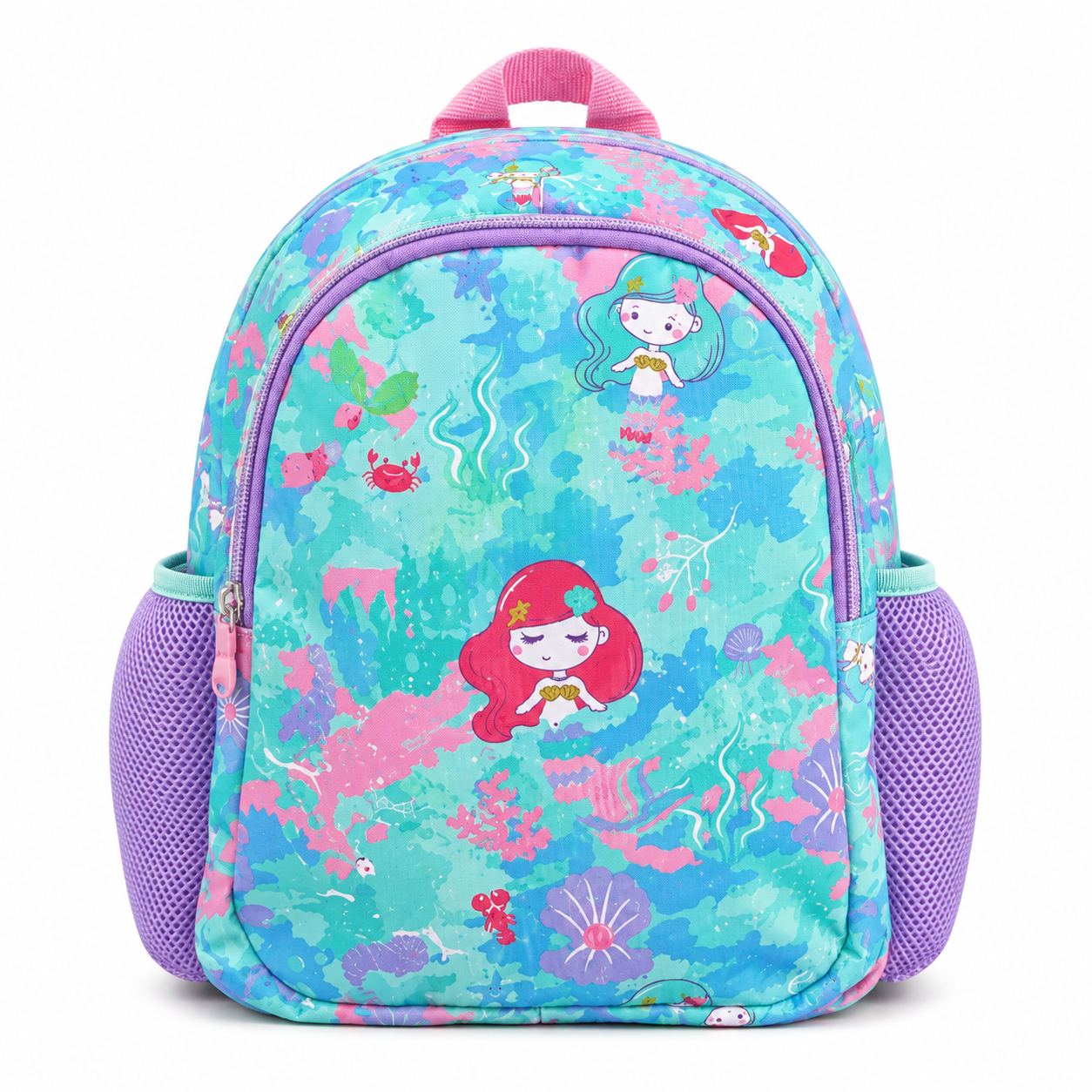 VEST 12 Inch Mermaid Kids Backpack – Underwater Theme School Bag | 3–6 Years