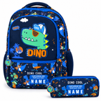 VEST Dino Cool 16 Inch Kids School Backpack with Free Pencil Case | 6–12 Years