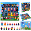 Peppa Pig Family And Friends Figure Set 25 Pieces Cartoon Character Toy Collection